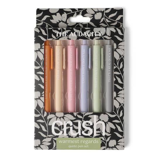Assorted Crush™ Warmest Regards Quote Pen Set, 6pc.